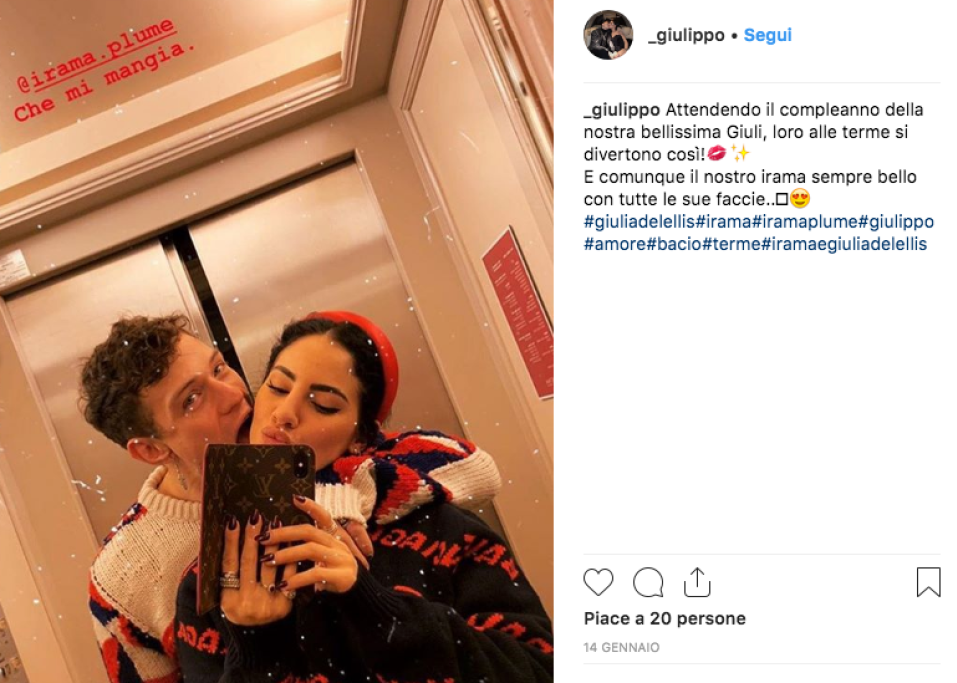 Nello scatto vediamo Giulia e Filippo