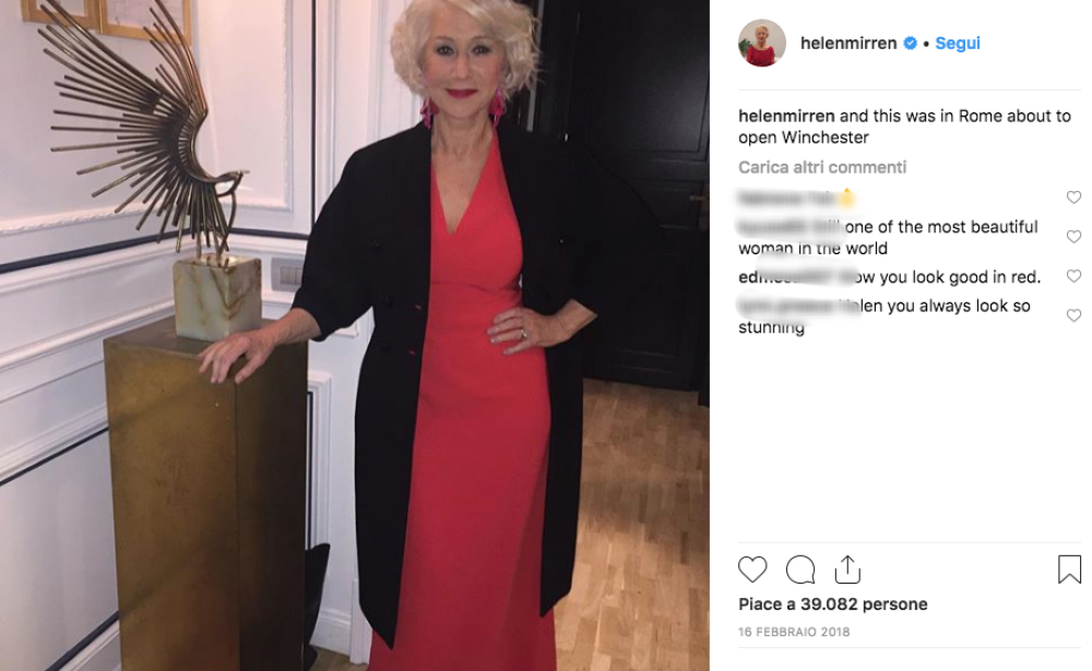 La rivelazione della classifica però è Helen Mirren