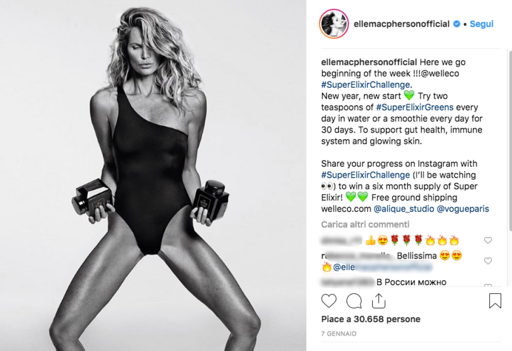 Elle Macpherson si aggiudica 