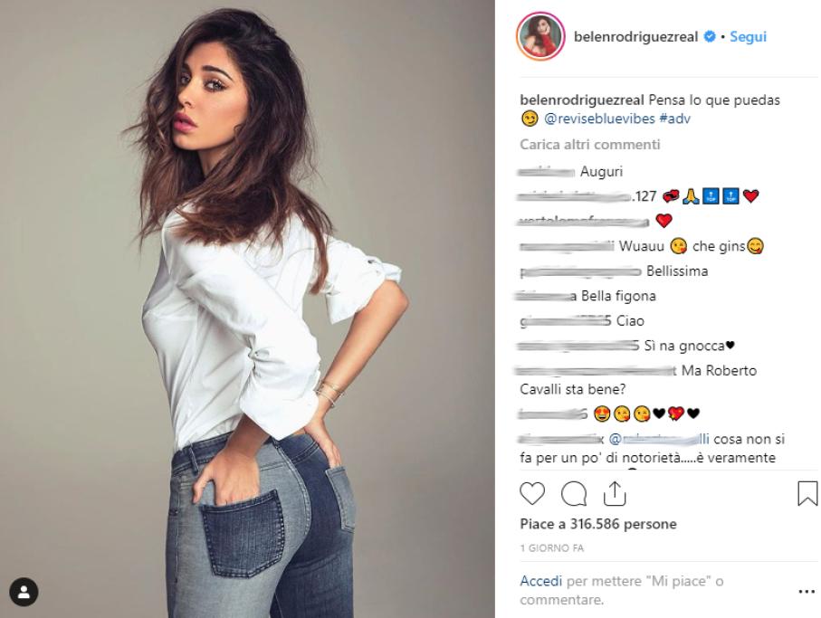 La showgirl ha anche aggiunto: