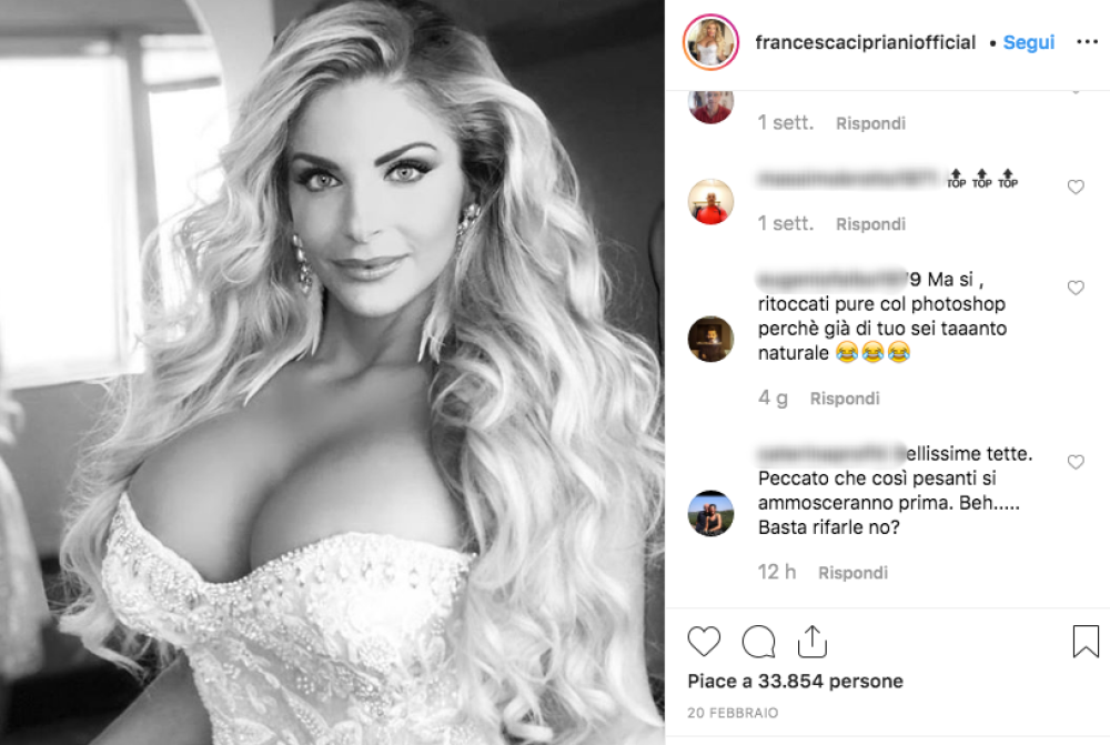 E questa è Francesca oggi