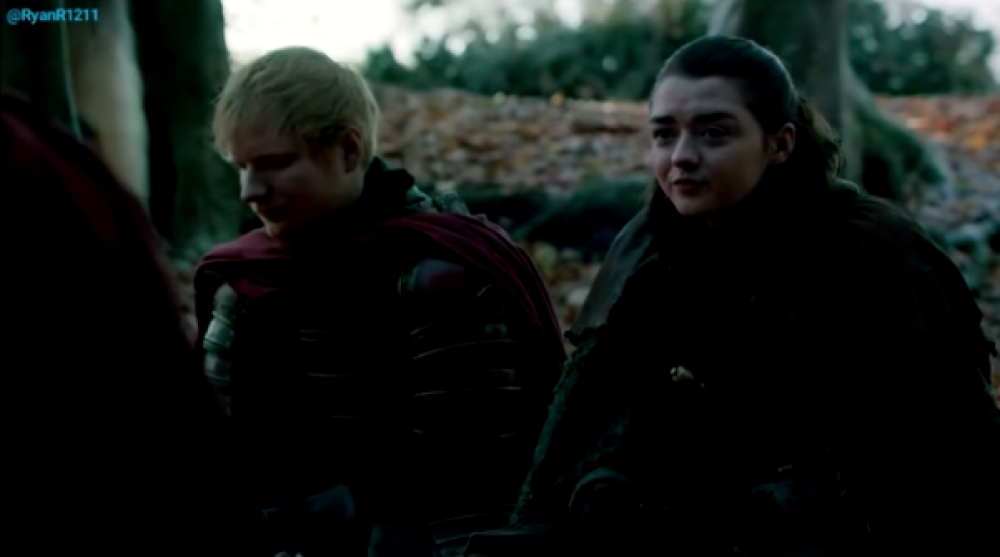Ed Sheeran è comparso in un episodio della fortunatissima serie tv “Il trono di spade”. 
