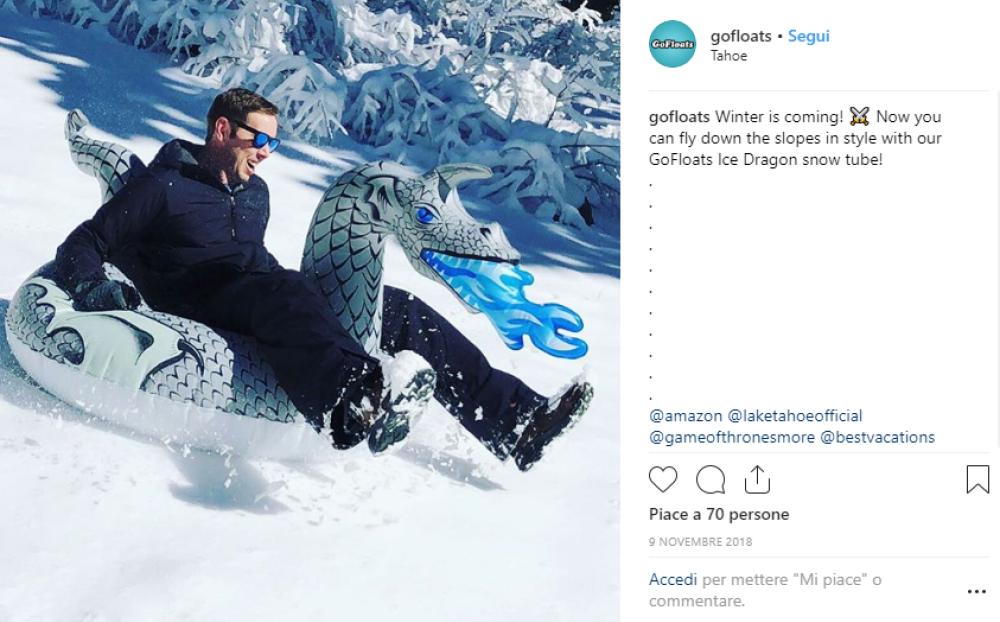 Drago di ghiaccio… anche sulla neve