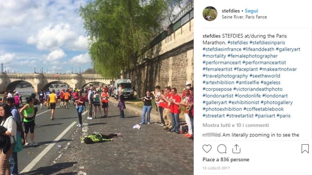 STEFDIES durante la Paris Marathon