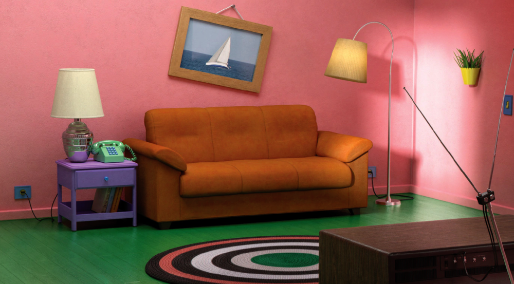 Il salotto dei Simpson riprodotto da Ikea