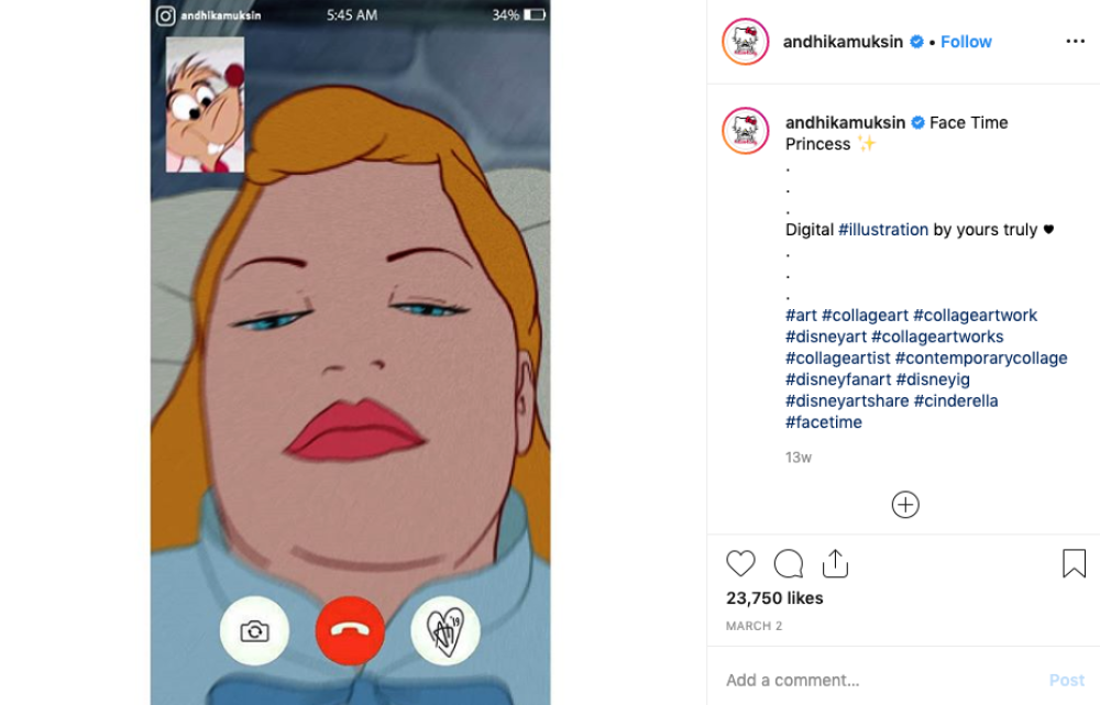Come sarebbe una chiamata su Face Time tra Cenerentola e il topino Gas?