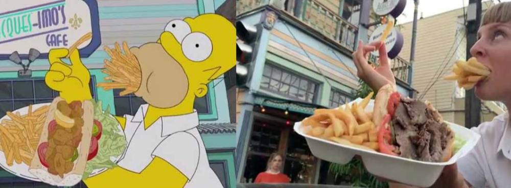 E mentre una raffigura Homer intento a ingozzare qualunque cosa 