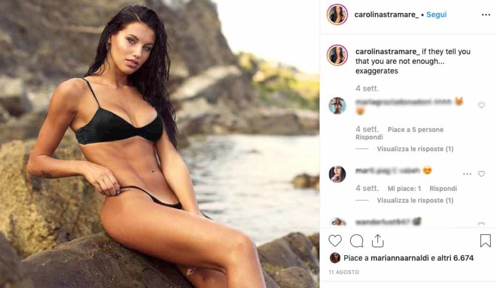 Nata a Genova 20 anni, Carolina è diplomata al Liceo Scientifico