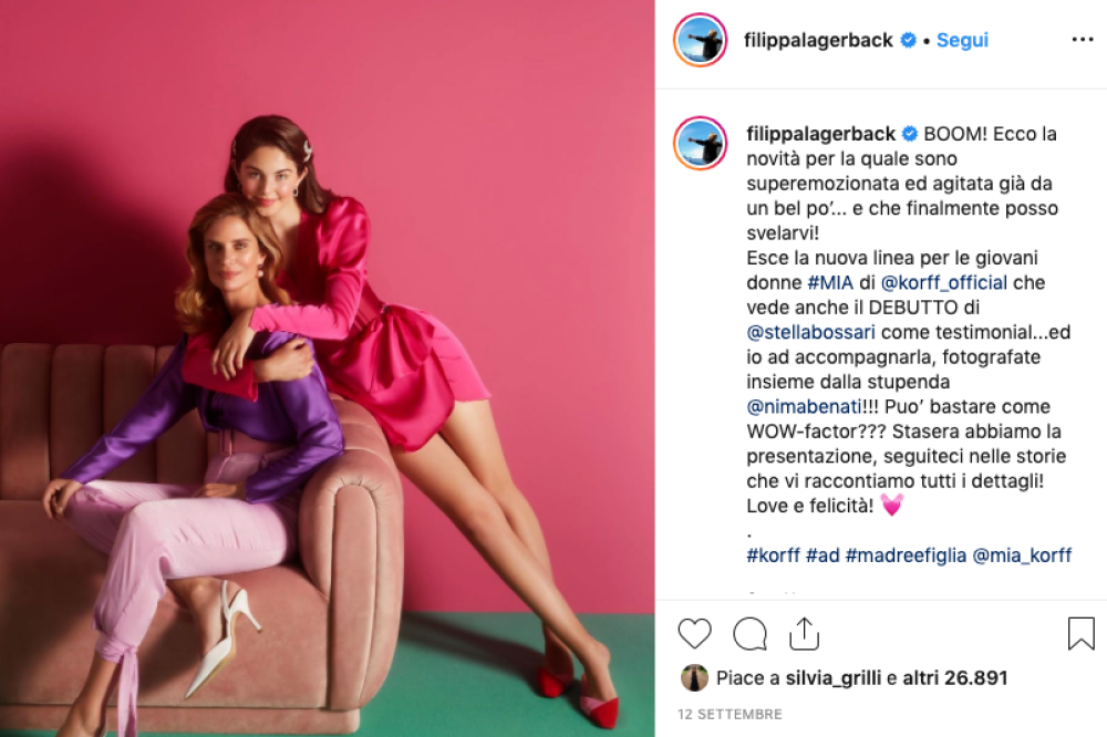 Ecco Stella Bossari, con la mamma Filippa 