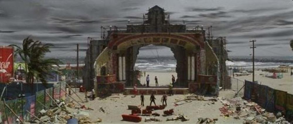 Il set fu devastato da un uragano e il regista decide di girare la scena della morte di Mercuzio