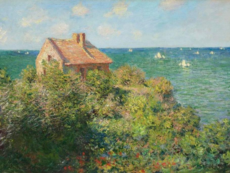 Luce sempre tremolante, ma senza nessun personaggio triste è Claude Monet 