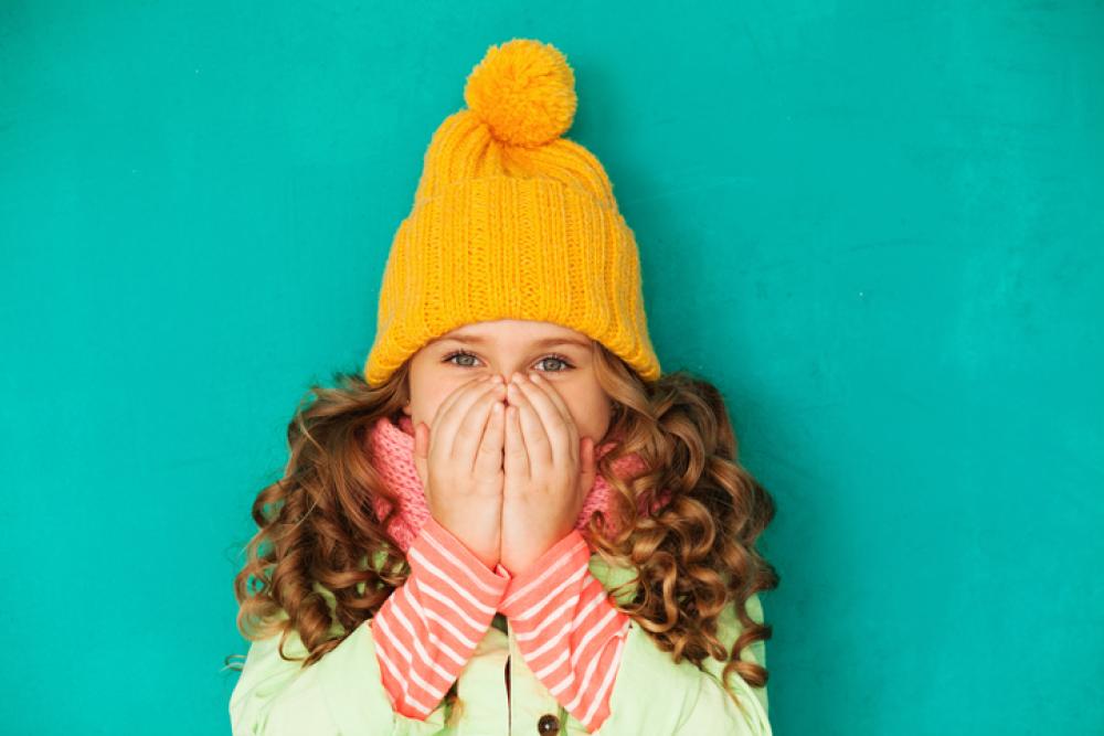 Il pompon sul cappello di lana