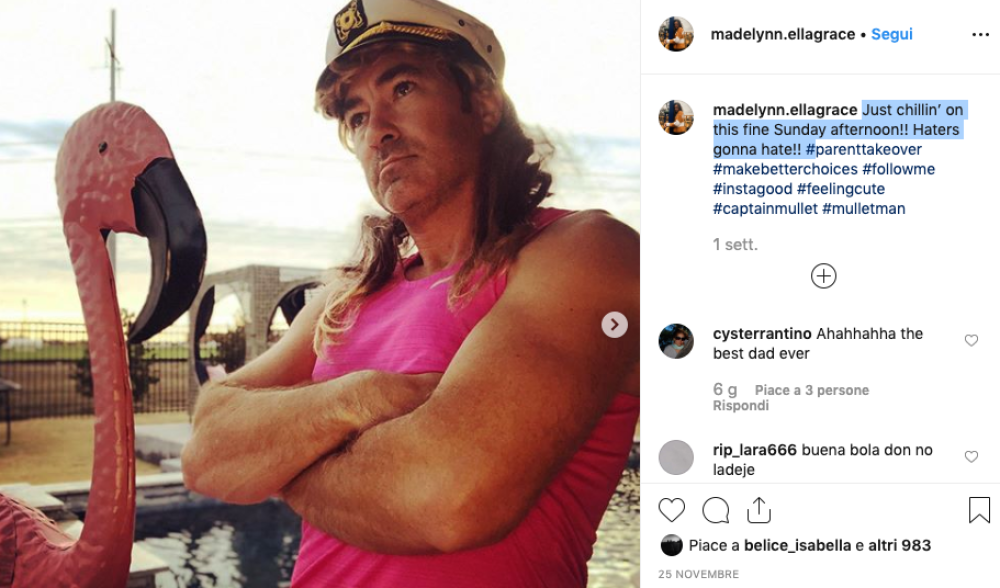 La ragazza non pensava che il papà sarebbe diventato un idolo dei suoi amici