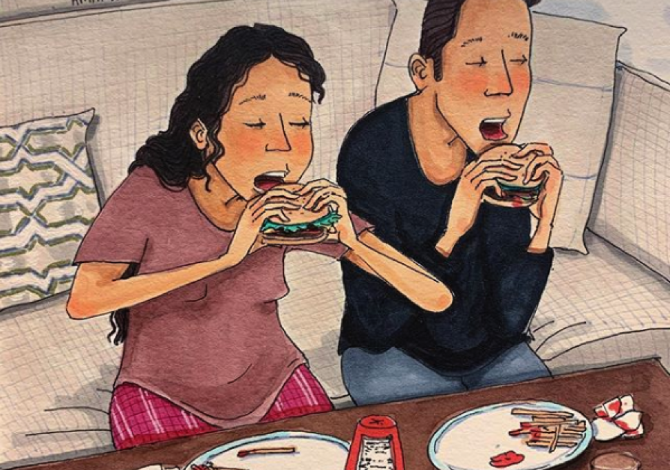 Amarsi è anche mangiare un panino