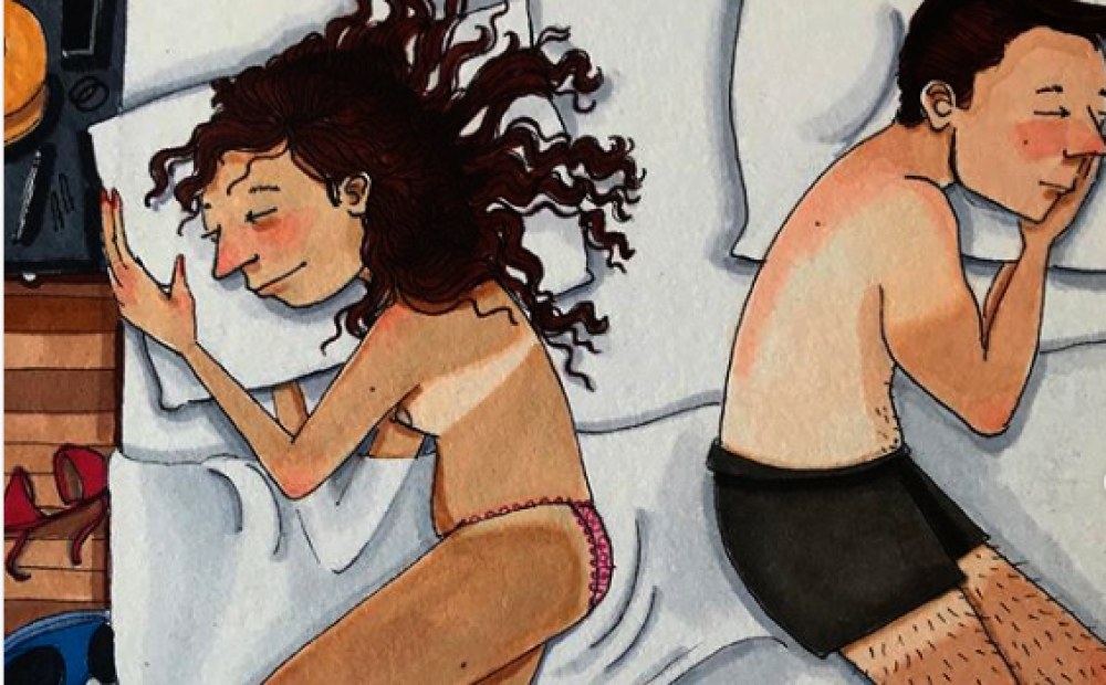 Dormire nello stesso letto e non abbracciarsi