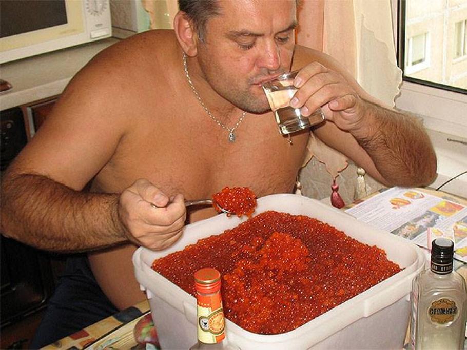 Uomo de panza, uomo de sostanza. Con lui niente dieta!
