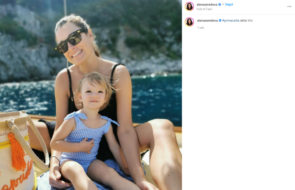 Alena Seredova e la figlia 