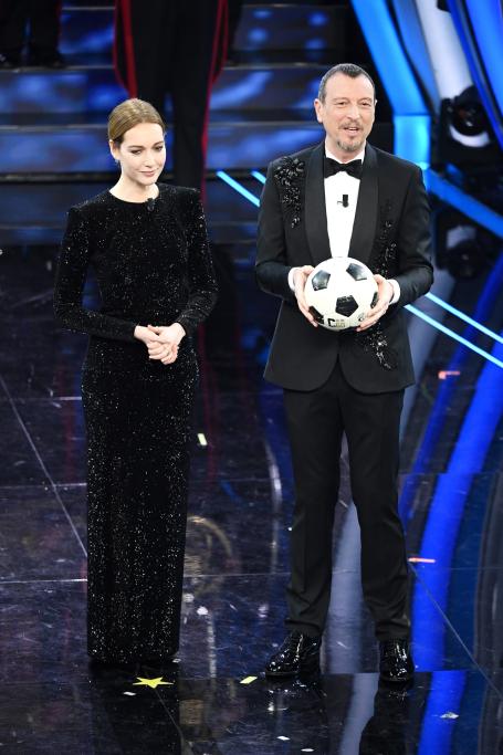 Cristiana Capotondi e Amadeus