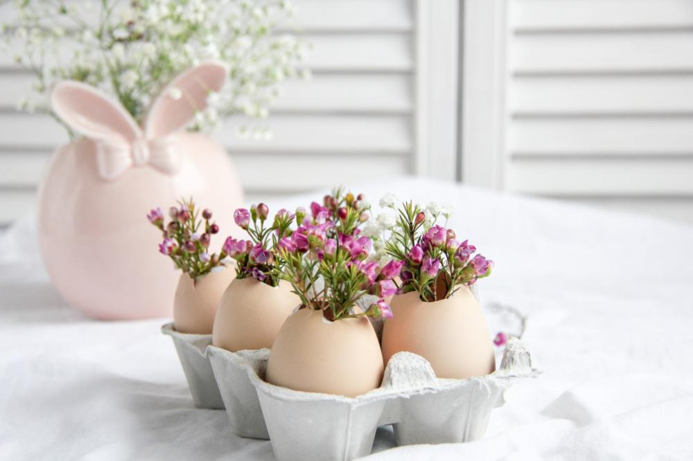Prima di tutto le uova possono essere decorative e non solo a Pasqua!