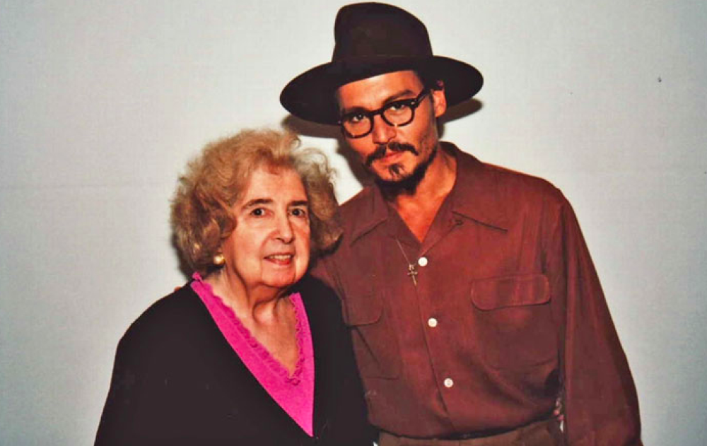 Maria con Johnny Depp