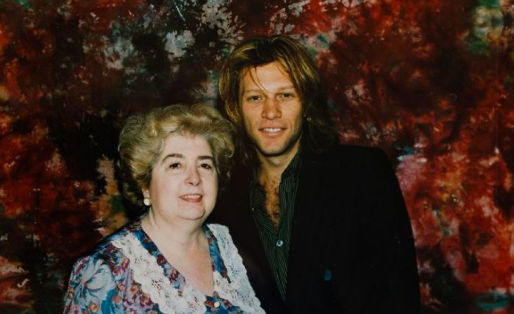 Maria con Jon Bon Jov