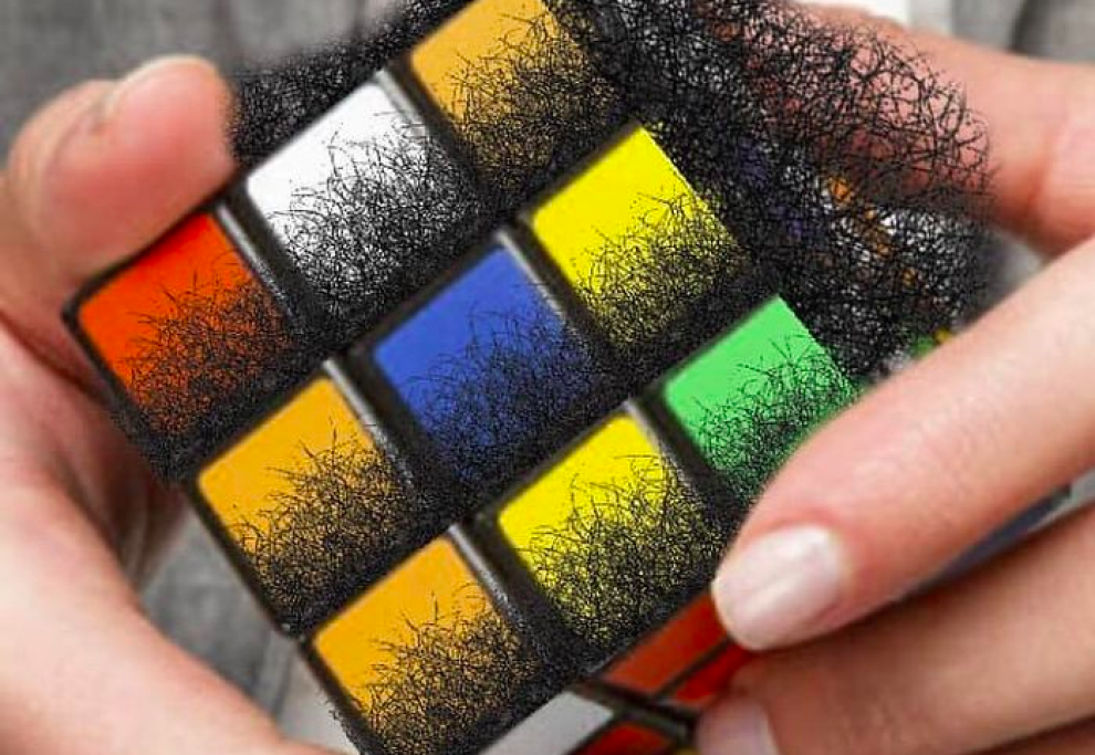 Il cubo di Rubik peloso