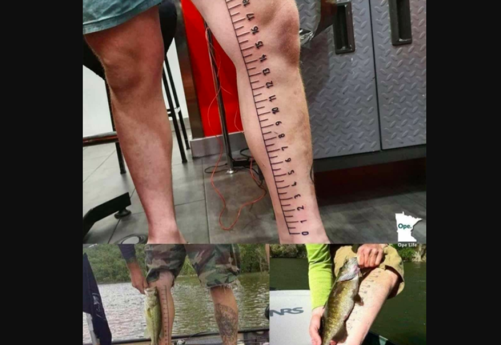 Il misura pesci tatuato...