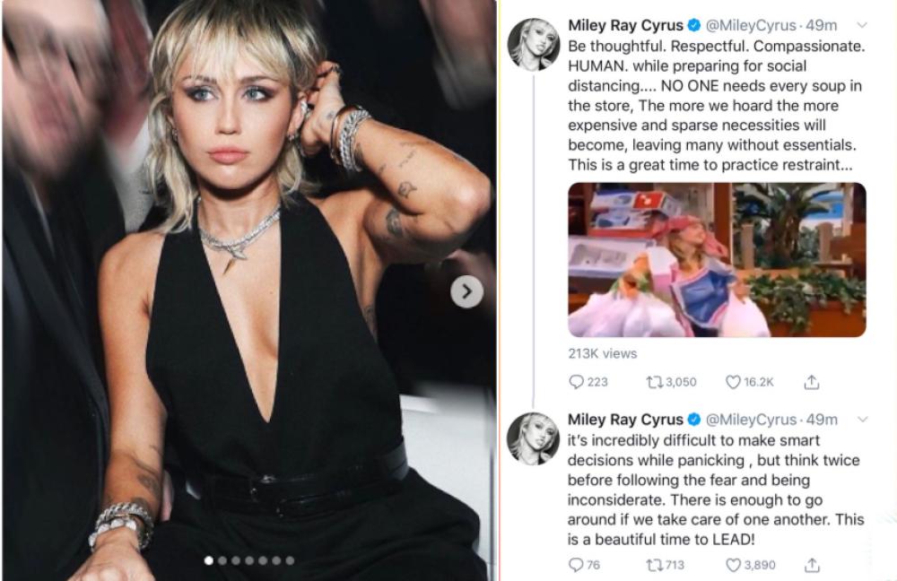 Miley Cyrus esorta i fan a riflettere e a rispettare gli altri