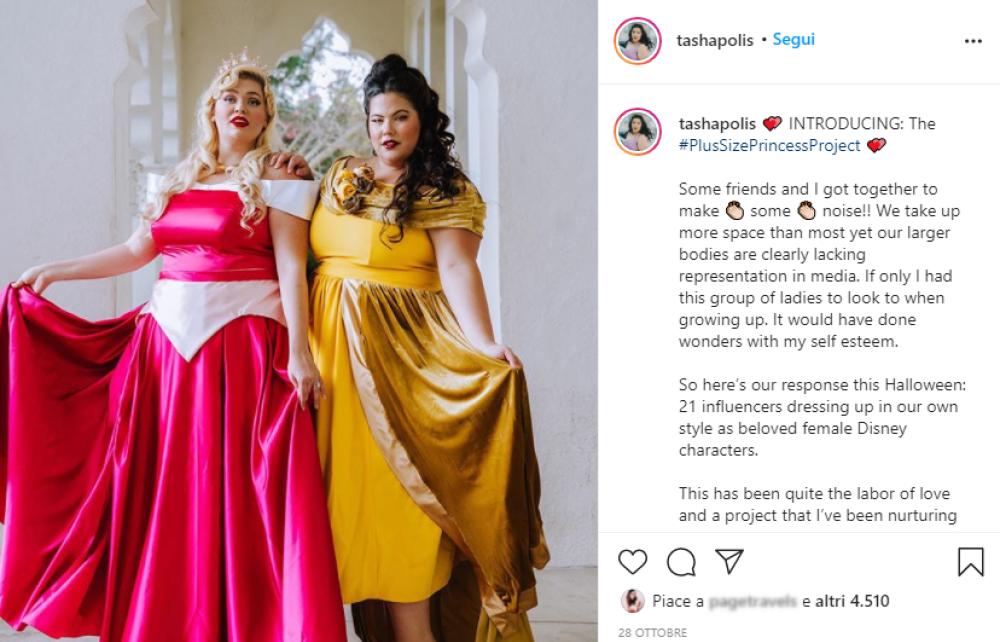 Natasha Polis si è trasformata in Belle de La Bella e la Bestia
