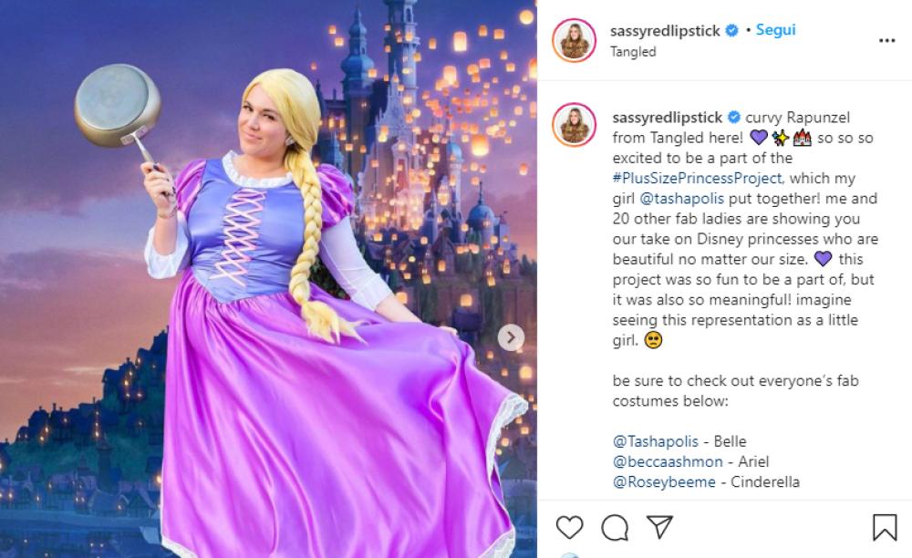 Sarah Tripp è Rapunzel