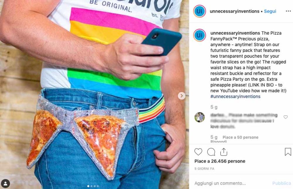 Il porta pizza da passeggio
