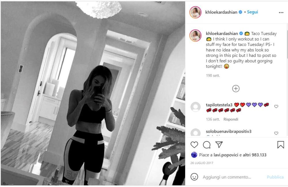 khloe kardashian si trasforma in Big Jim 
