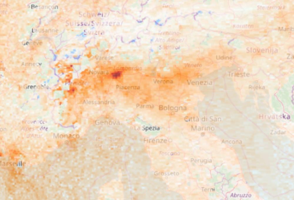 Il Coronavirus ferma anche lo smog al nord Italia: ecco le differenze in foto