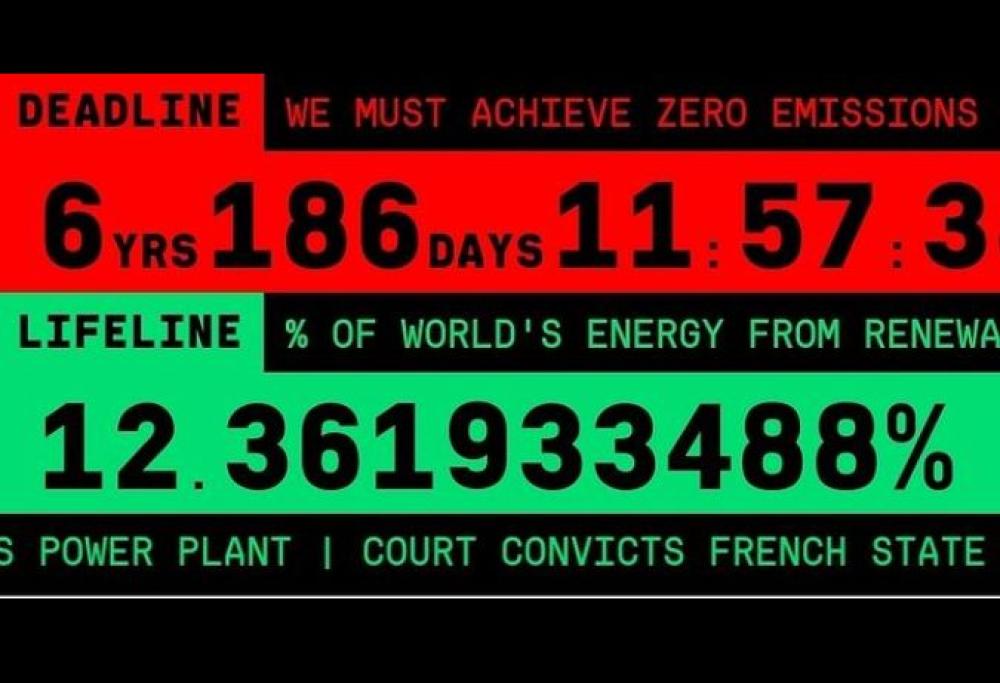 Installato a Roma il quarto climate clock