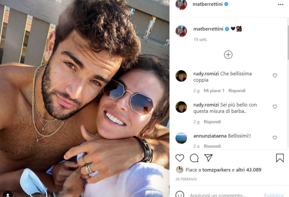 Matteo Berrettini e Ajla Tomljanović sono la coppia più famosa e forte del mondo del tennis