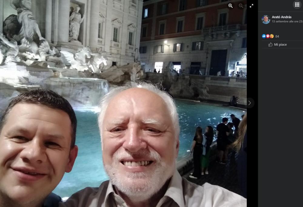 L’uomo protagonista del meme “Hide The Pain Harold” era in vacanza a Roma