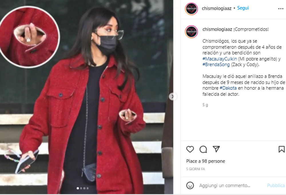 Macaulay Culkin sposerà Brenda Song
