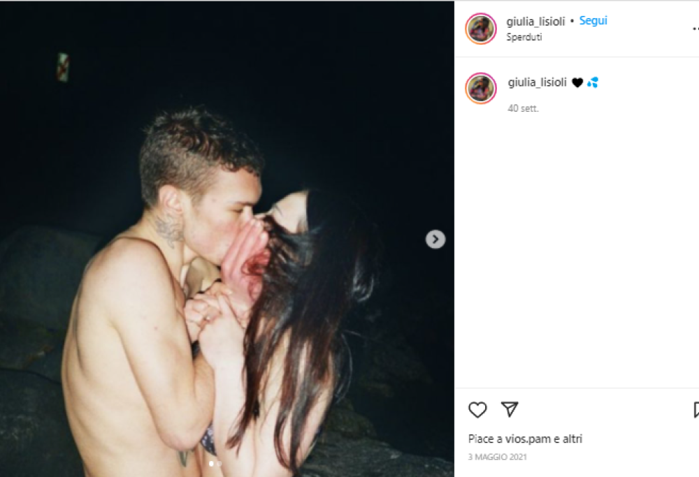 Blanco e e le parole d’amore alla fidanzata Giulia Lisioli
