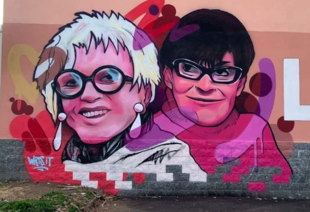 Giornata Internazionale della donna: a Milano un murale per Franca Rame e Franca Valeri 