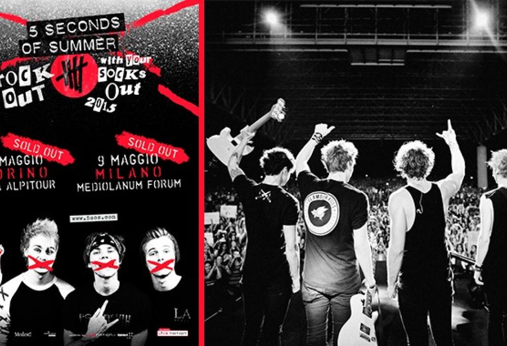 Con Radio 105 agli show dei 5 Seconds Of Summer
