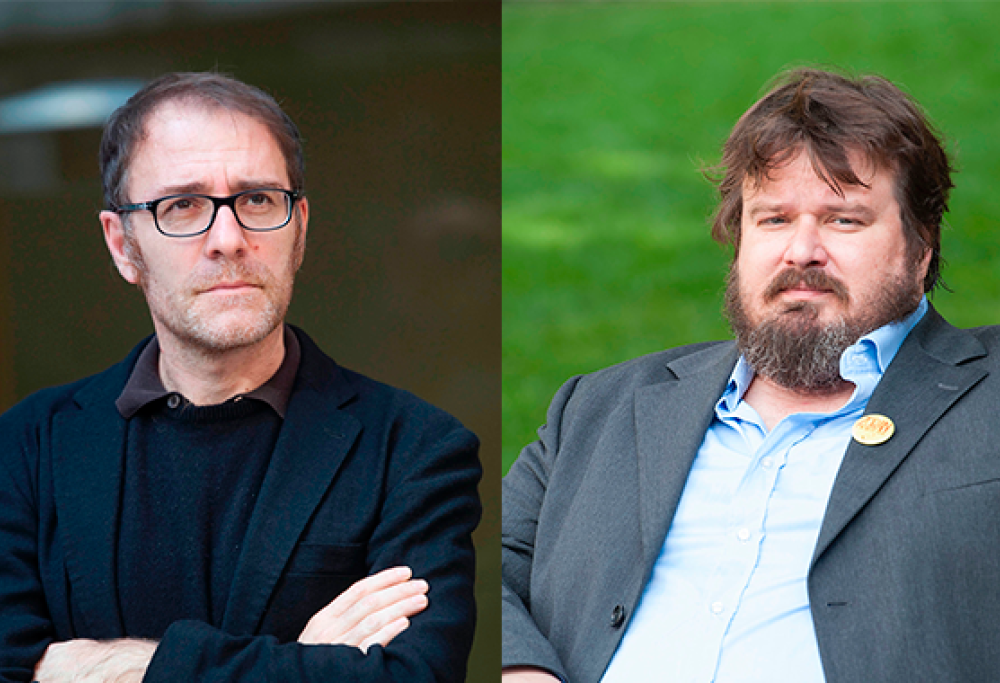 Valerio Mastandrea e Giuseppe Battiston a 105 Friends