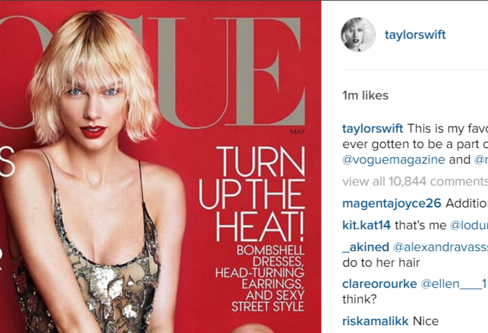 Taylor Swift, irriconoscibile sulla copertina di 