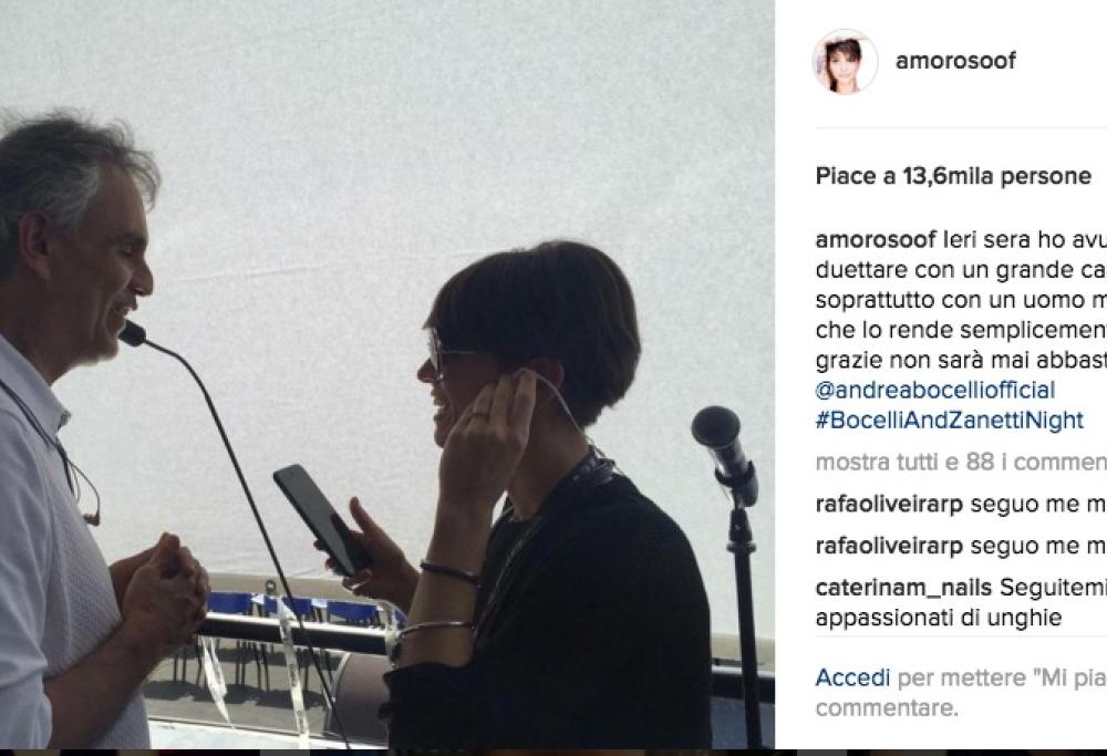 Alessandra Amoroso: che emozione il duetto con Andrea Bocelli