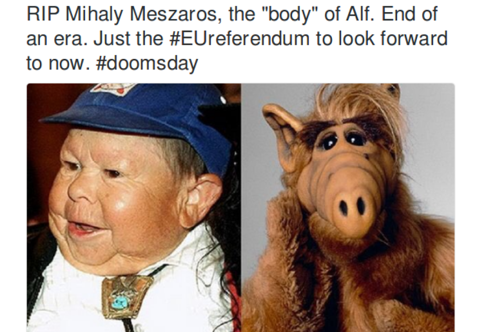È morto Mihaly Meszaros, l’attore che interpretava l’alieno Alf! 