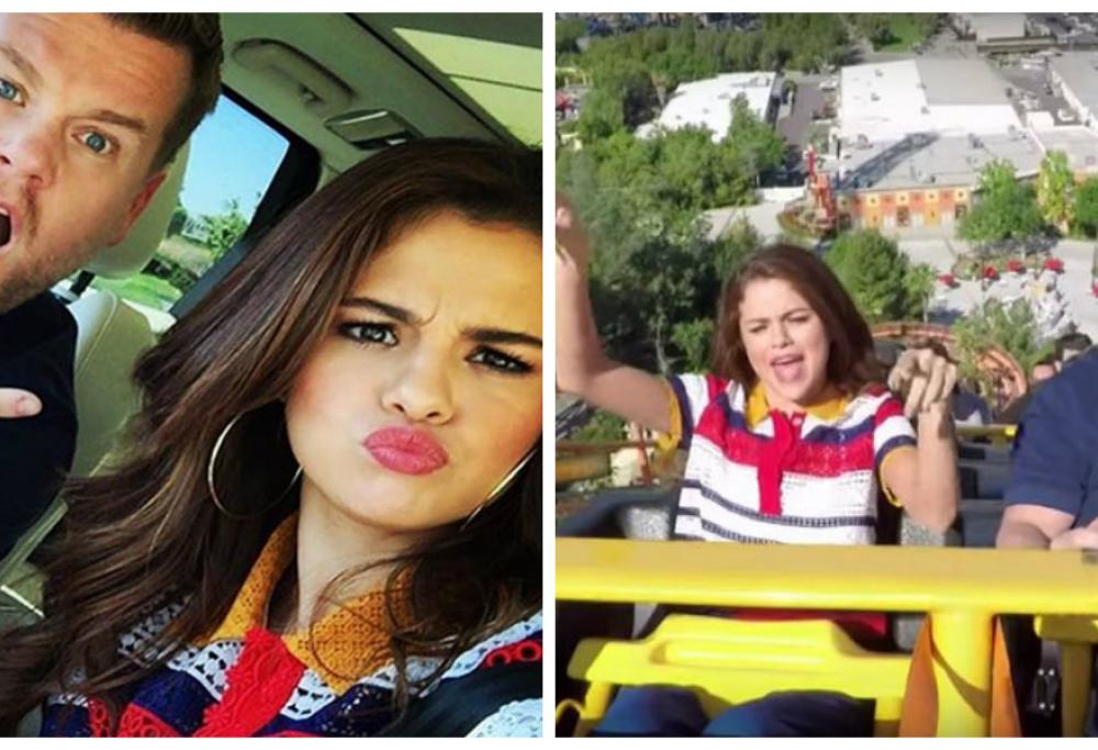 Selena Gomez è la protagonista del Carpool Karaoke...con tanto di montagne russe. Guarda il video