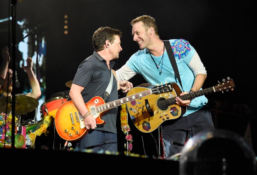 Coldplay e Michael J. Fox insieme sul palco