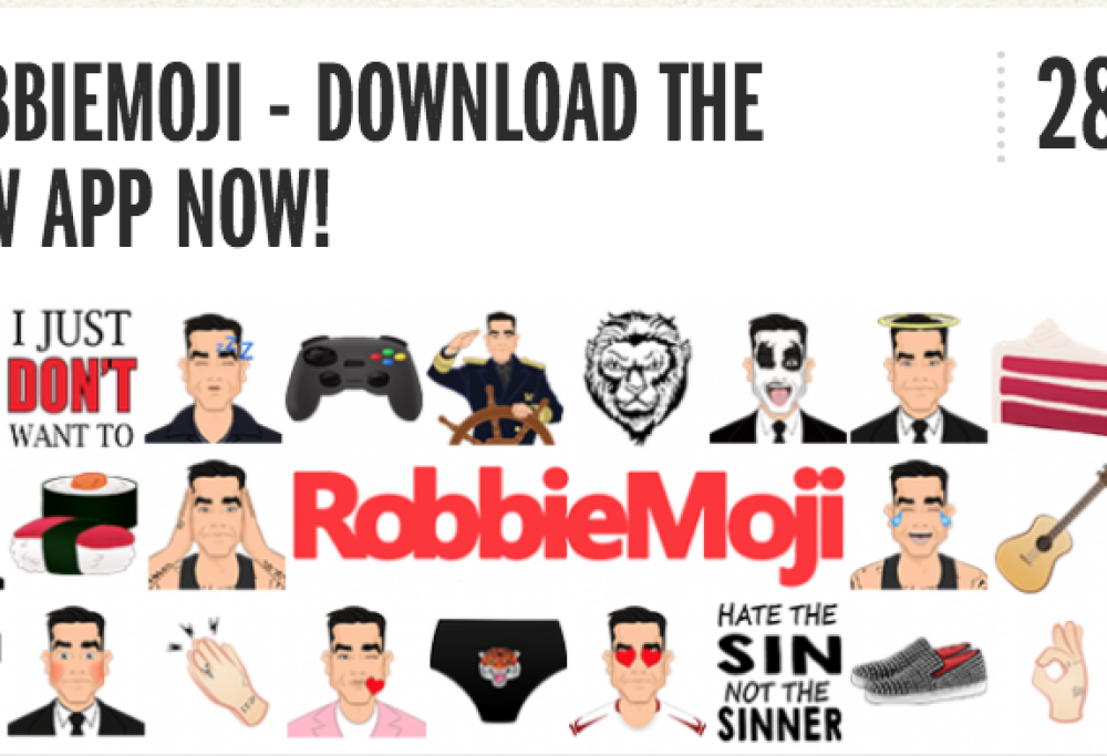 Sono usciti gli emoji di Robbie Williams, ma non sono belli come si pensava...