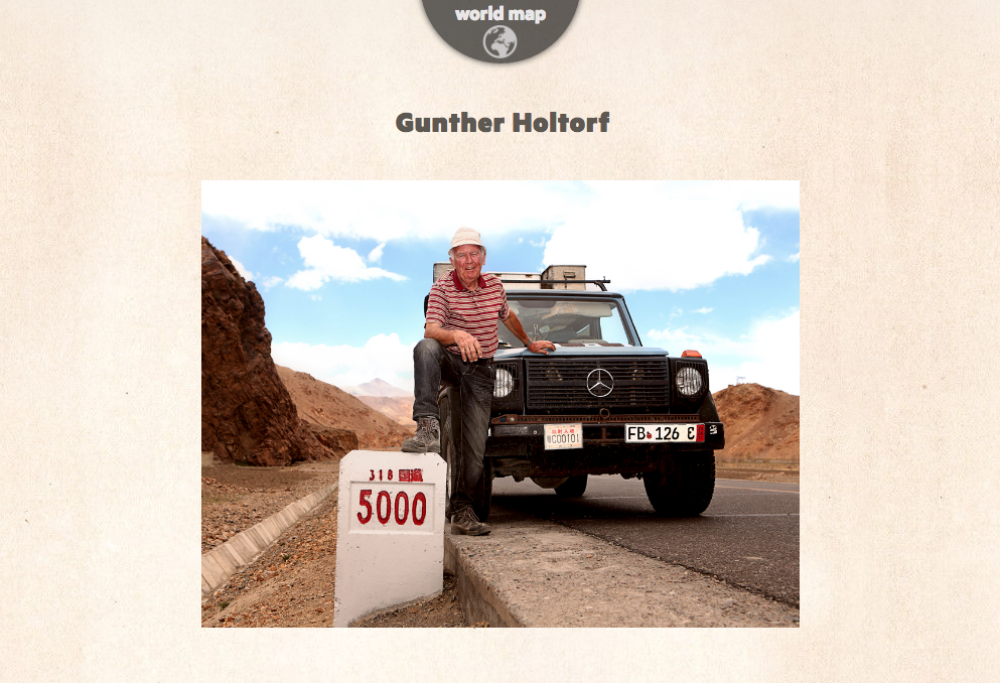 900mila km in 6 anni: la fantastica storia dei viaggi di Gunther! 