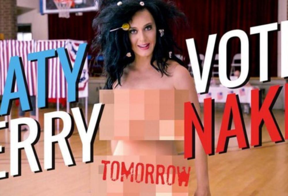 Katy Perry pronta a votare "nuda"