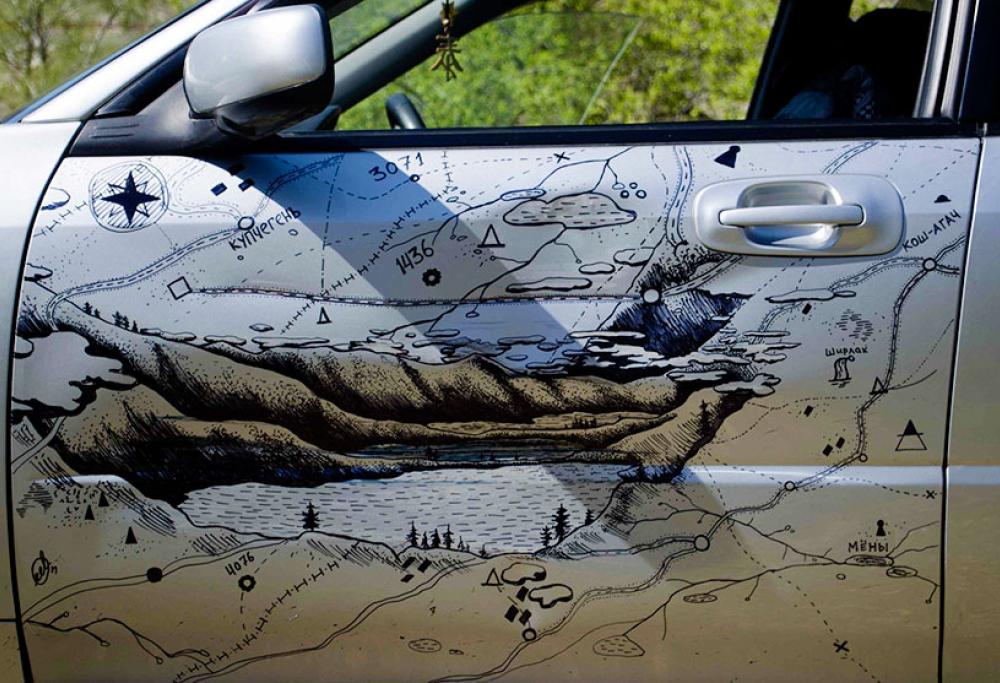 Quando i danni all'automobile diventano vere opere d'arte